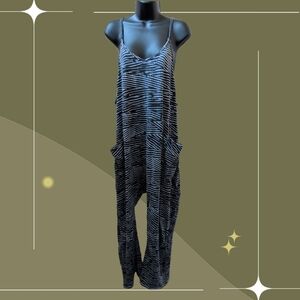 ✨ Free People Movement Hot Shot Onesie In Rare Black And White Print Size Medium